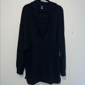 NWT Old Navy Women’s Pullover V-neck Black Hoodie AA2
